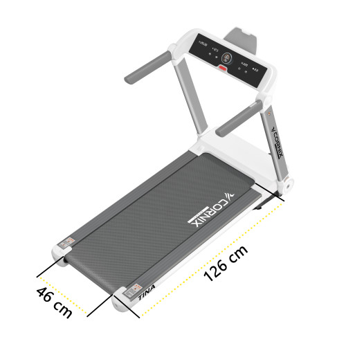 Беговая дорожка  Cornix Tina White/Grey - фото №2